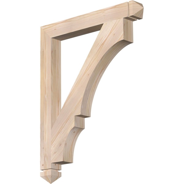 Ekena Millwork Balboa Arts & Crafts Smooth Bracket, Douglas Fir, 3 1/2"W x 30"D x 38"H BKT04X30X38BOA03SDF - main